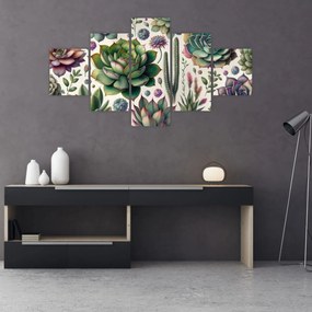 Obraz - Sukulenty (125x70 cm)
