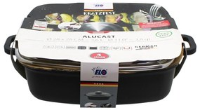 Elo 19658 Brytfanna ze szklaną pokrywką i aromatyzerem Alucast 28 x 28 cm
