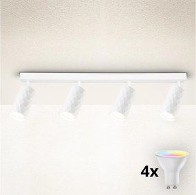 Brilagi - LED RGBW ściemnialna oprawa punktowa SELE DIAMANT 4xGU10/6,5W/230V Wi-Fi biały
