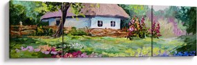 Obraz - Domek (170x50 cm)