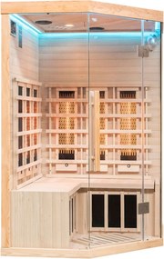 Sauna wewnętrzna niskotemperaturowa infrared na podczerwień 2 - 3 osobowa 120 x 120 CM