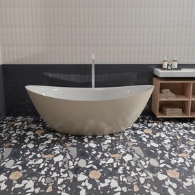 Massi Wanna wolnostojąca GO COLOR owalna 180 cm MODERN z przelewem : Wybierz swój kolor - zieleń MOLIS GREEN, Wykończenie - matowe