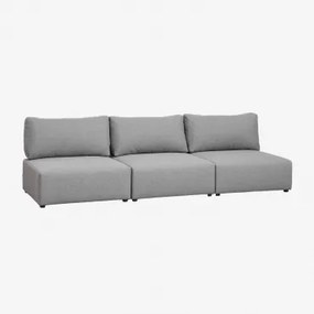 Sofa Modułowy 3-częściowy Kata Tkaniny Szary - Sklum