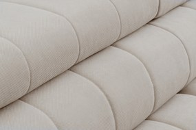 Narożnik Nardo L z funkcją spania prawostronny - beżowy plusz Pretty 03