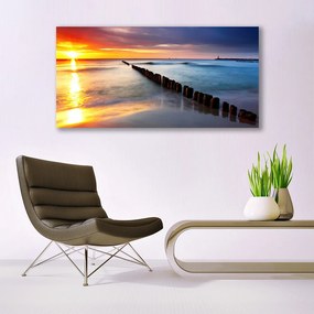 Obraz canvas Blask Słońca na Morskiej Tafli