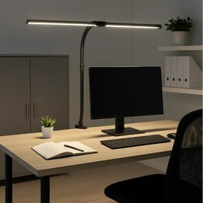 Lampa LED na biurko ALVARO, zacisk, pilot zdalnego sterowania