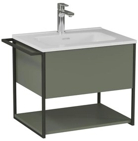 Szafka pod umywalkę LOV 60 cm szaro-zielony półmat KROFAM