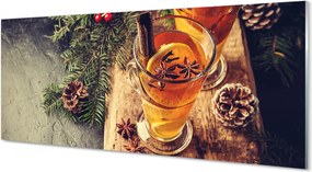 Szklany Panel Herbata z Goździkami i Owocami