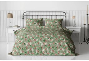 PrzytulneMieszkanie.pl PrzytulneMieszkanie.pl Flanelowa pościel PINEFLOR zielona Rozmiar pościeli: 70 x 90 cm | 140 x 200 cm