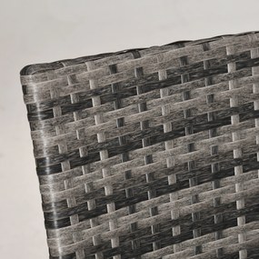 Outsunny 3-cz. zestaw ogrodowy ze stolikiem bocznym