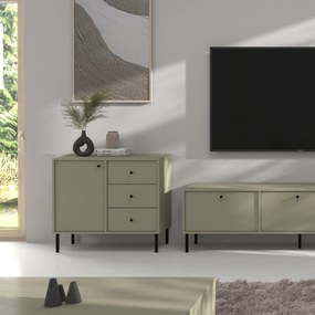 Komoda TORINO 84 cm do Salonu Sypialni Odcienie zieleni
