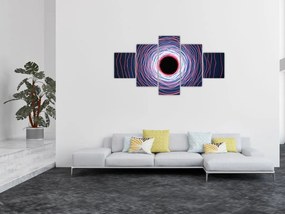 Obraz abstrakcji koła (125x70 cm)
