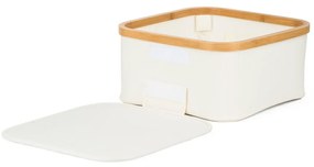 Pojemnik do przechowywania G21 30 x 30 x 15 cm, bambusowy z pokrywką, beżowy