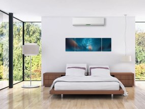 Obraz niebieskiej drogi mlecznej (170x50 cm)