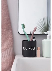 Czarny porcelanowy kubek 300 ml You Rock – Design Letters