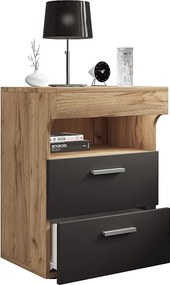 Drewniany stolik nocny szuflada Slepal L