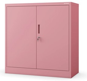 Szafka na akta osobowe niska pudrowy róż, 900 x 930 x 400 mm: BEATA Fresh Style