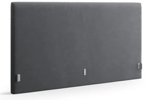 Szary tapicerowany zagłówek 210,5x100 cm Remo – Micadoni