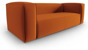 Pomarańczowa aksamitna sofa 200 cm Mackay – Cosmopolitan Design