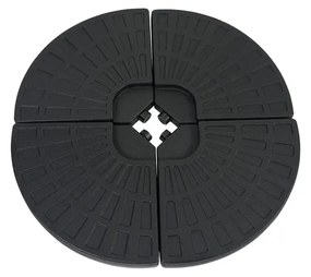 Czarna podstawka na parasol ogrodowy Bonami Essentials, ø 100 cm