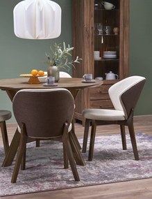 Okrągły stół w orzechowym kolorze Rupert Halmar