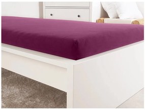 PrzytulneMieszkanie.pl Jersey prześcieradło do dziecięcego łóżeczka EXCLUSIVE 70x140 cm bordowe