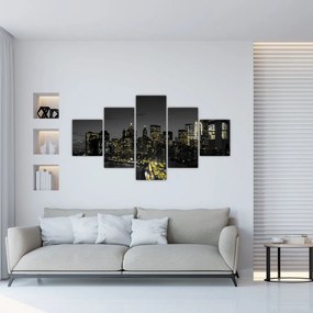 Obraz nocnej metropolii (125x70 cm)