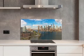 Panel szklany do Kuchni Most i Panorama Metropolii