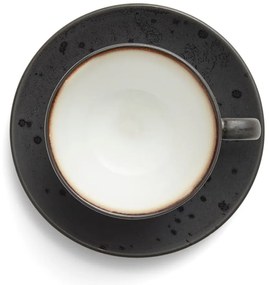 Czarne kamionkowe filiżanki zestaw 4 szt. 240 ml Black/Mix – Bitz
