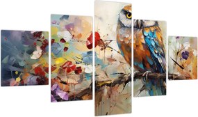 Obraz - Malowana sowa (125x70 cm)