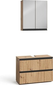 Zestaw mebli łazienkowych rzemieślnik 80x35x58 torren