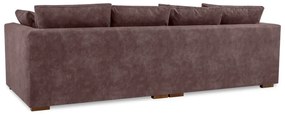 Ciemnobrązowa sofa 266 cm Comfy – Scandic