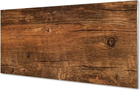 Szklany Panel Sęki na Drewnianej Desce