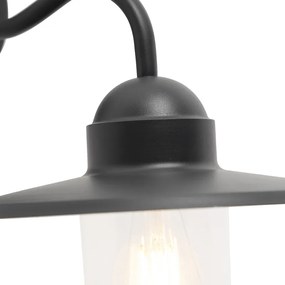 Inteligentna rustykalna lampa ścienna antracytowa IP44 w tym wifi E27 - Kansas Rustykalny / Vintage Oswietlenie wewnetrzne