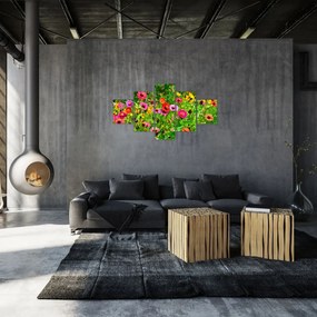 Obraz kwiatów polnych (125x70 cm)