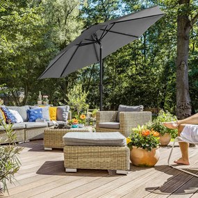 Parasol POSITANO, Ø300cm, szary SongmicsHome