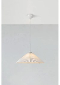 Biała lampa wisząca ø 50 cm Plisado – Markslöjd
