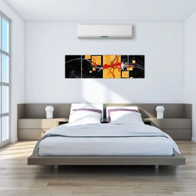Abstrakcyjny obraz - Tancerka (170x50 cm)