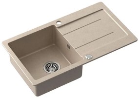 Samona - Zlew kuchenny SAMONA 77x44 cm granit/beżowy
