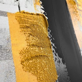 Obraz z ręcznie malowanymi elementami 70x100 cm Jade – Styler