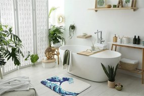 Antypoślizgowy dywanik łazienkowy Antypoślizgowy dywanik łazienkowy Fala Ocean Morze