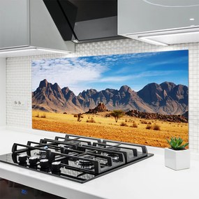 Panel Szklany Surowe Góry na Pustyni