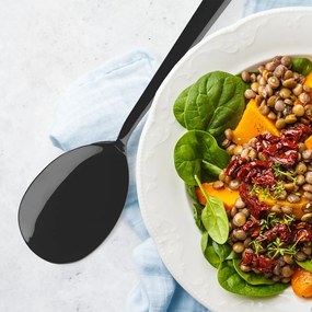 Sztućce do sałatek ze stali nierdzewnej Black – Orion