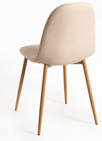 Pakiet 4 krzese z tkaniny Teok