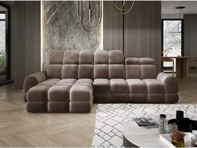 Narożnik TOLLO MINI S Lewostronny Elektryczna regulacja Salvador 03 kolor Brązowy WERSAL