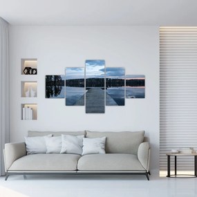Obraz - Molo nad jeziorem (125x70 cm)
