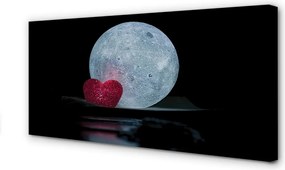 Zdjęcie na płótnie Księżycowe Serce na Niebie