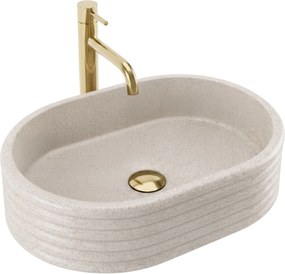 Umywalka nablatowa Rea Nicoletta Beige