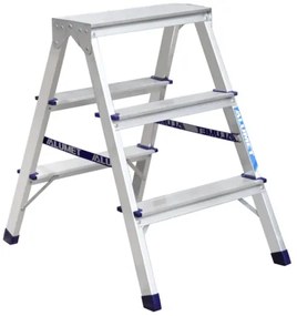 Alumet AD 7203 Aluminiowe schodki dwustronne, 2x 3stopnie, 60 cm