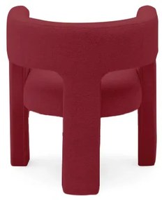 Burgundia designerski fotel ALPAH B VELVET